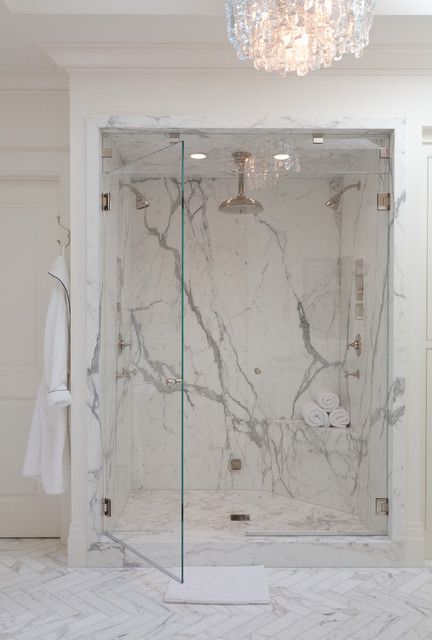 душевая из мрамора